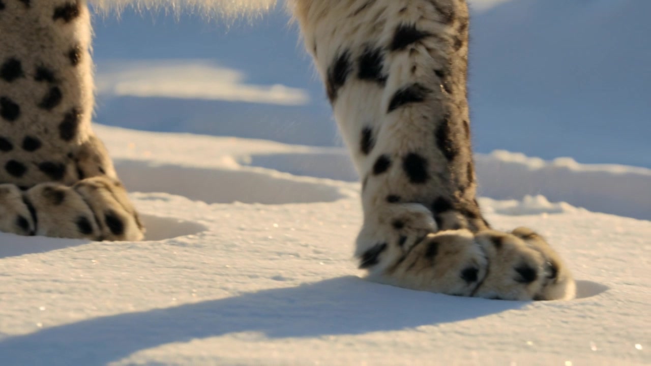 Snow leopard paw tracks across stone — the trail metaphor for patients who stop returning